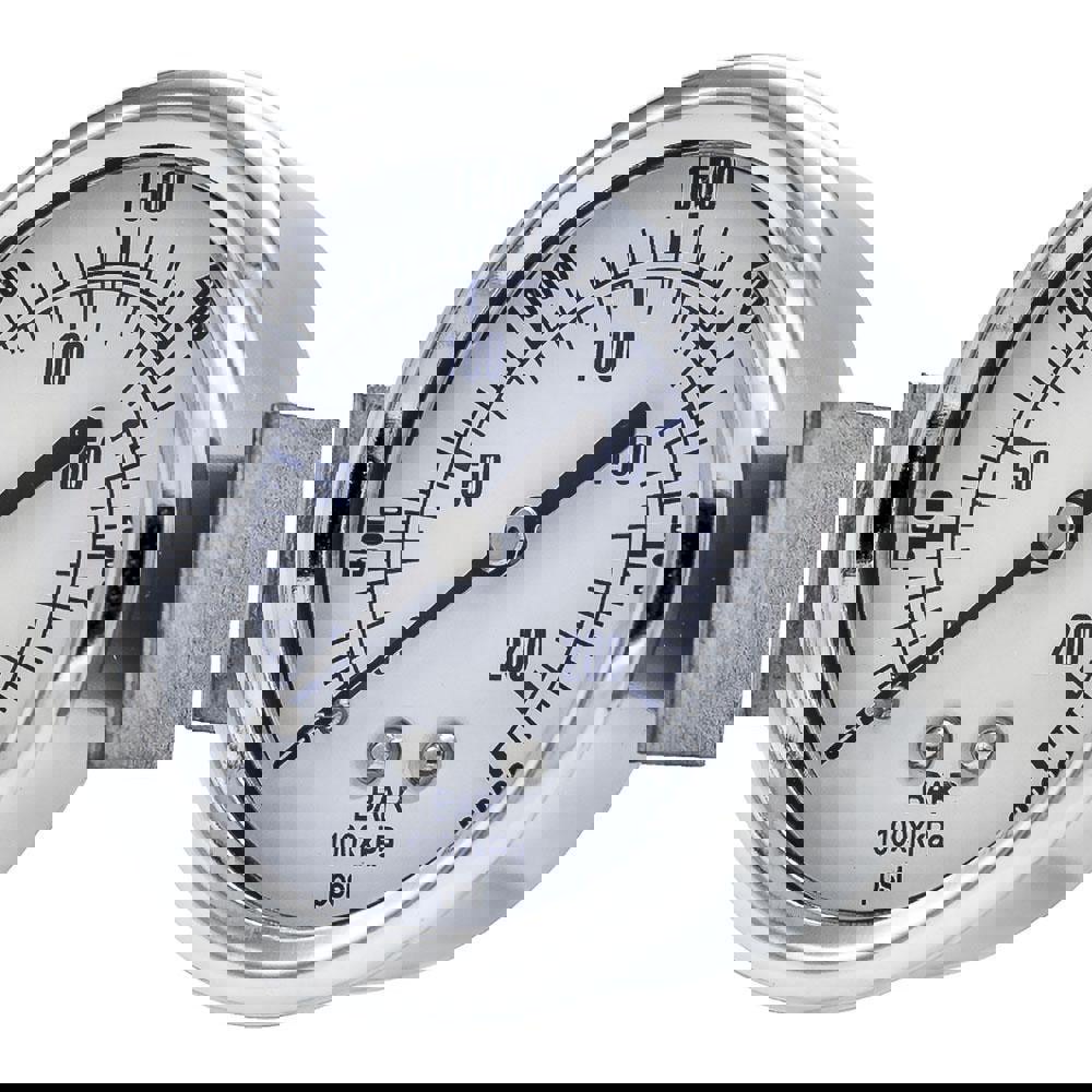 Pressure Gauges; Gauge Type: Utility Gauge ; Scale Type: Dual ; Accuracy (%): 3-2-3% ; Dial Type: Analog ; Thread Type: 1/4